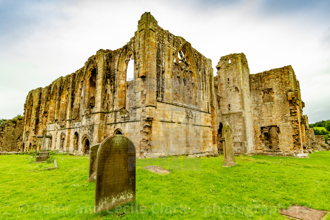 "Easby Abbey, The Abbey of Saint Agatha" stock image