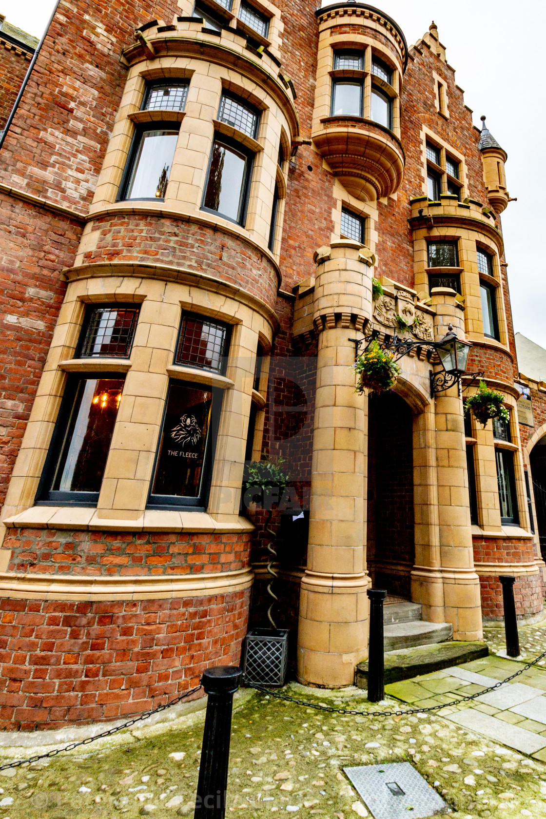 "Fleece Hotel, Richmond, Yorkshire, UK" stock image