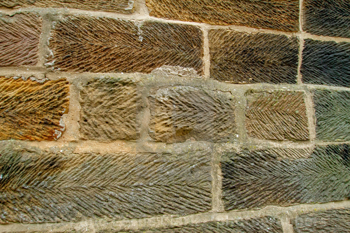 "Robin Hoods Bay, Yorkshire, Traditional Stonework." stock image