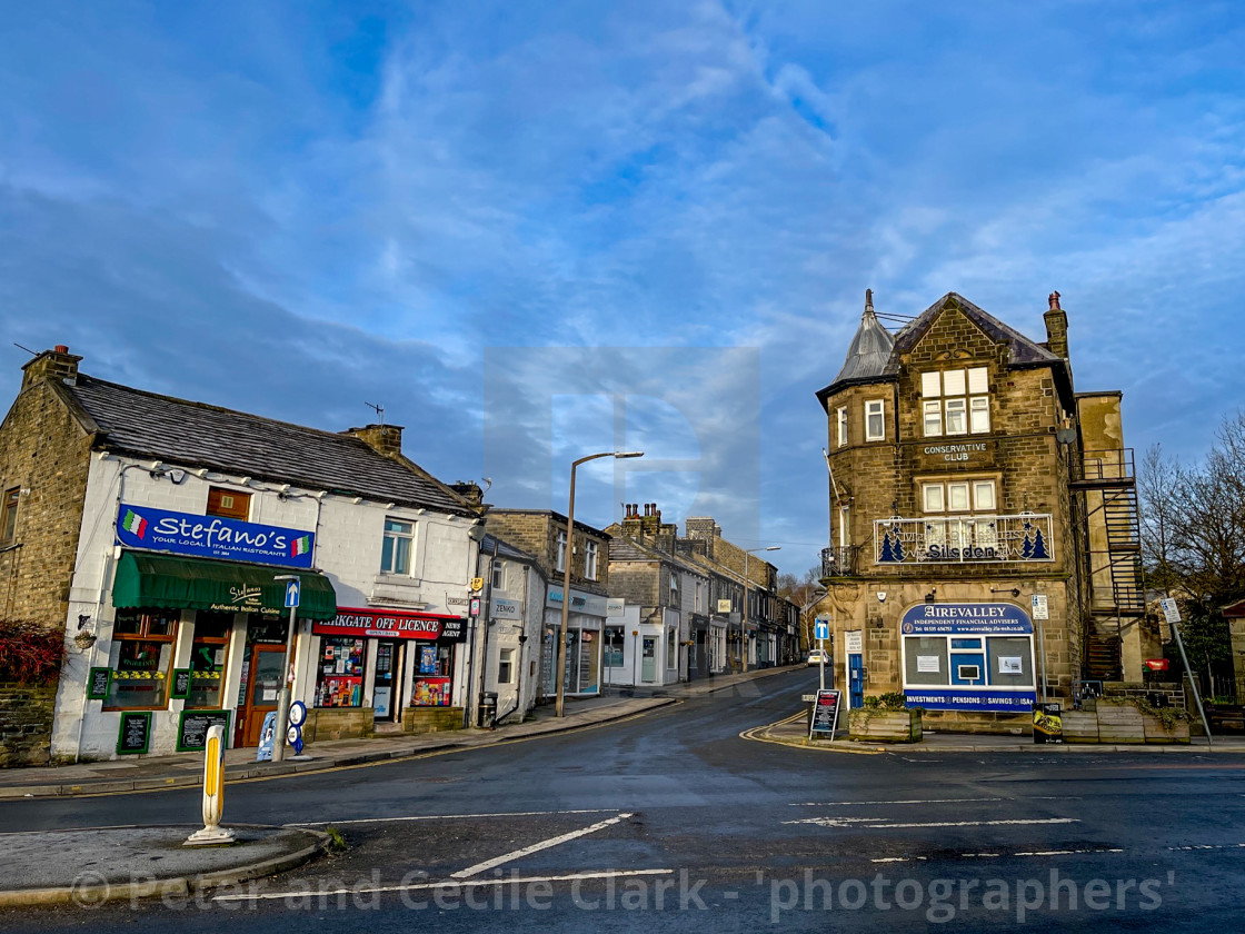 "Briggate, Silsden (Cobbydale) Yorkshire, England." stock image