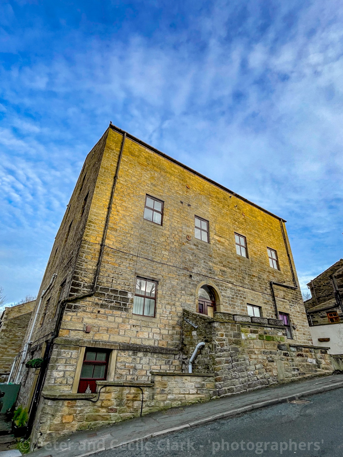 "Silsden Primitive Methodist chapel, Original Site at Chapel Street, Silsden (Cobbydale) Yorkshire, England." stock image