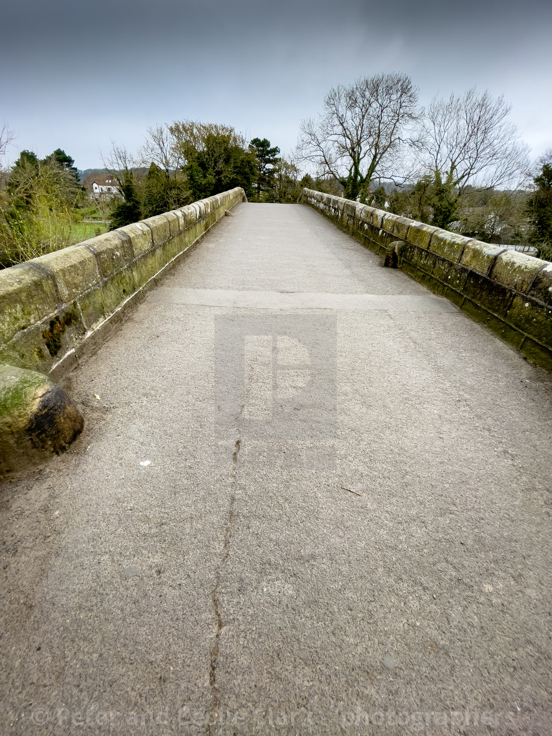 "Packhorse Bridge, Ilkley, Yorkshire." stock image