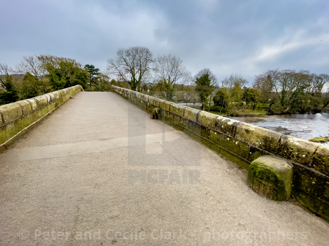 "Packhorse Bridge, Ilkley, Yorkshire." stock image