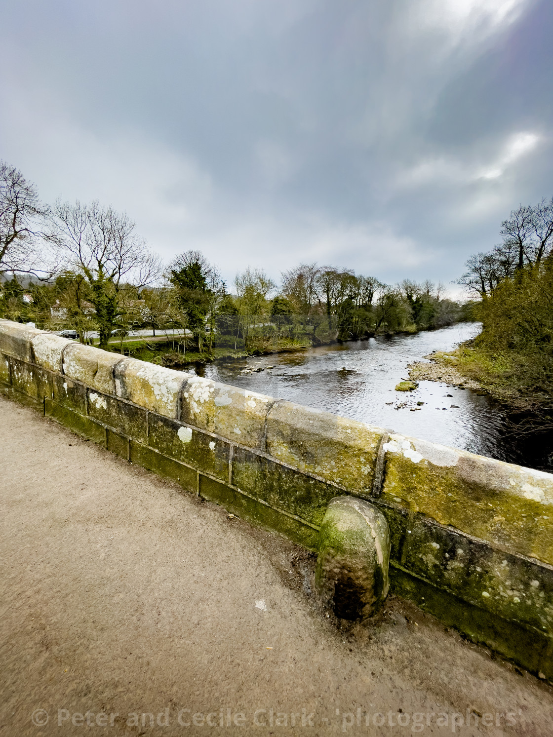 "Packhorse Bridge, Ilkley, Yorkshire." stock image