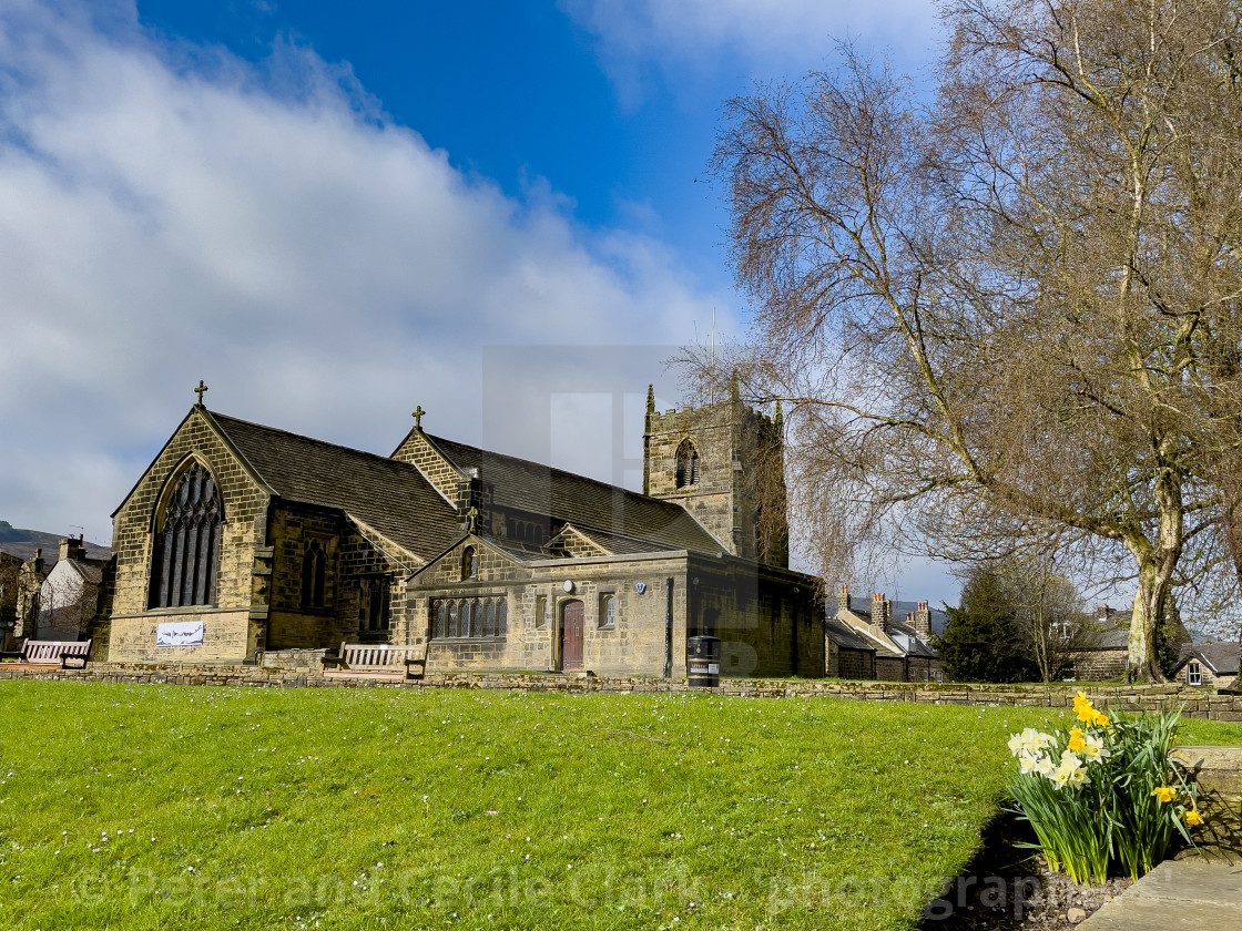 "All Saints Parish Church, Ilkley" stock image