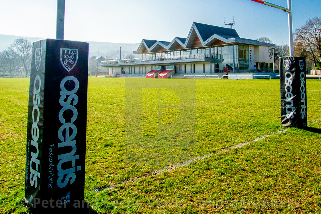 "Ilkley Rugby Club, RFC." stock image