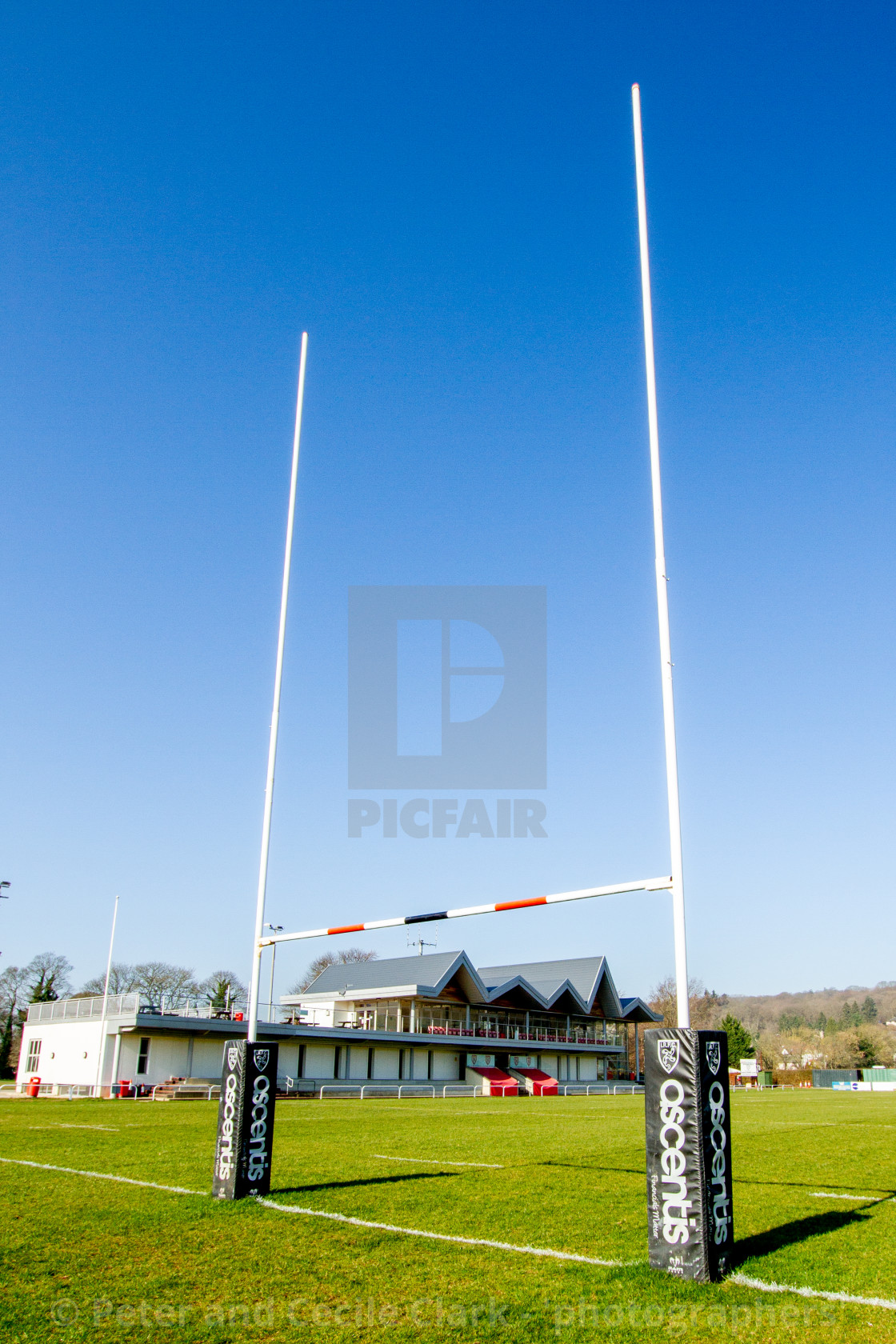 "Ilkley Rugby Club, RFC." stock image