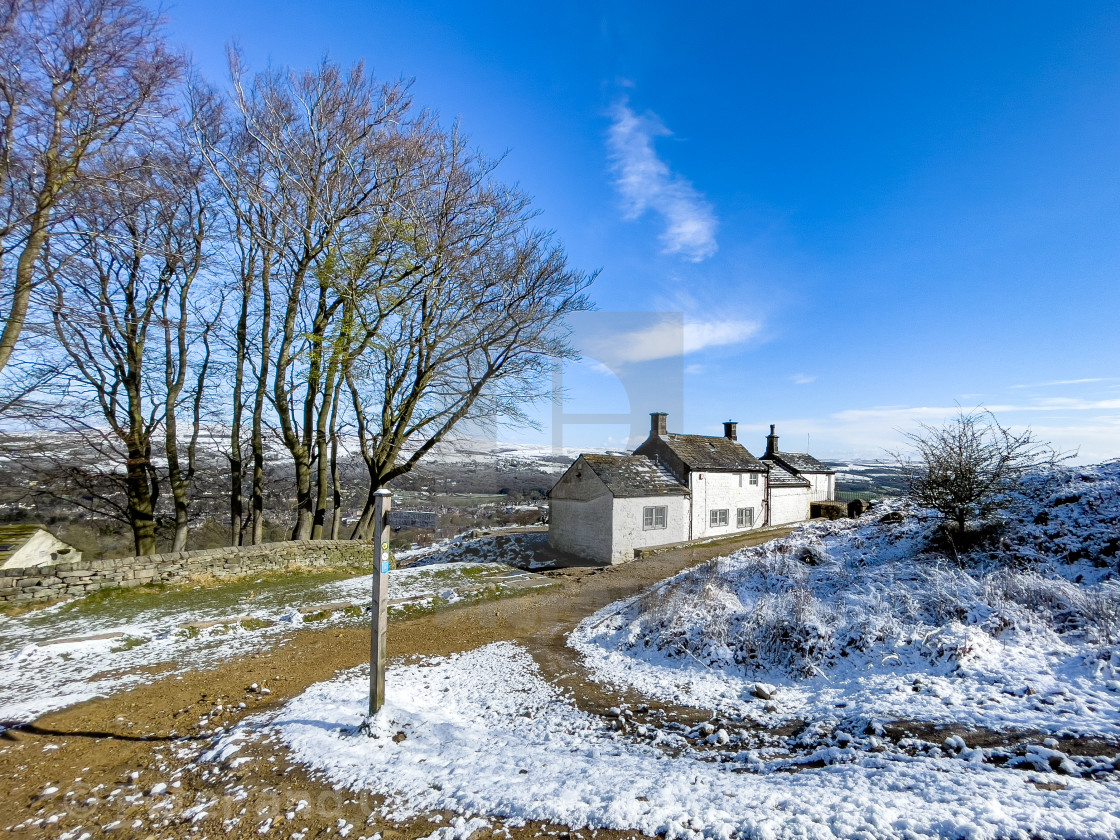 "White Wells, Rombalds Moor, Ilkley, Yorkshire." stock image