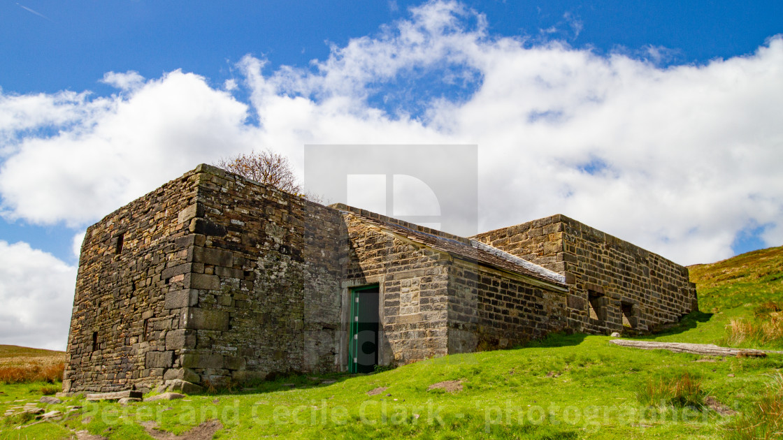 "Bronte Country, Top Withens, a Derelict Farmhouse." stock image