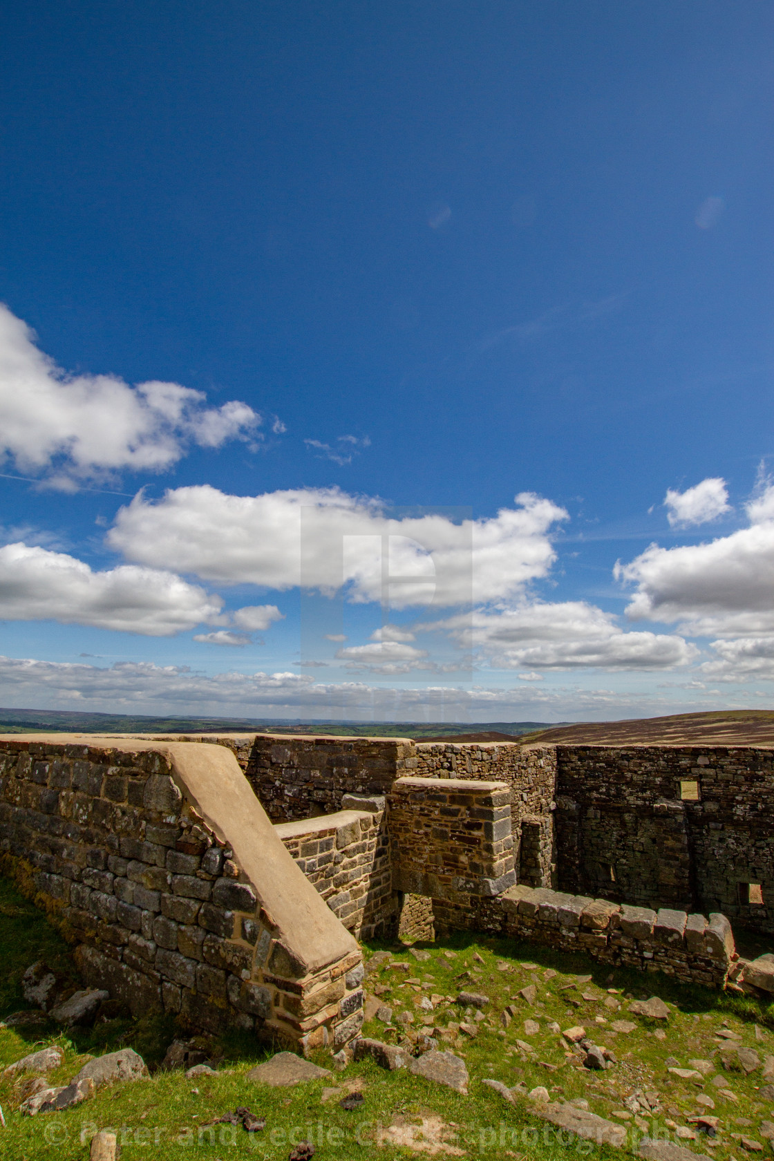 "Bronte Country, Top Withens, a Derelict Farmhouse." stock image