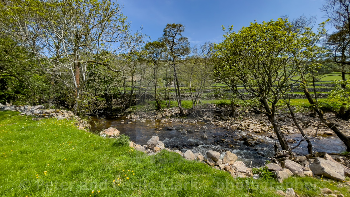 "Arkle Beck, Reeth, Swaledale, North Yorkshire." stock image