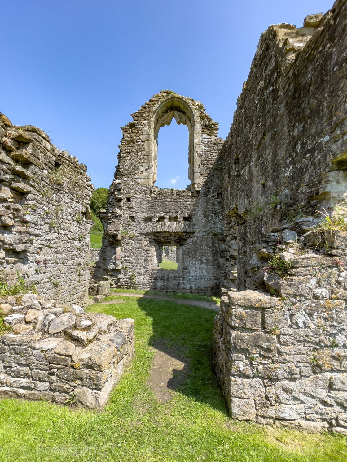 "Easby Abbey, Richmond, Historic Ruin." stock image