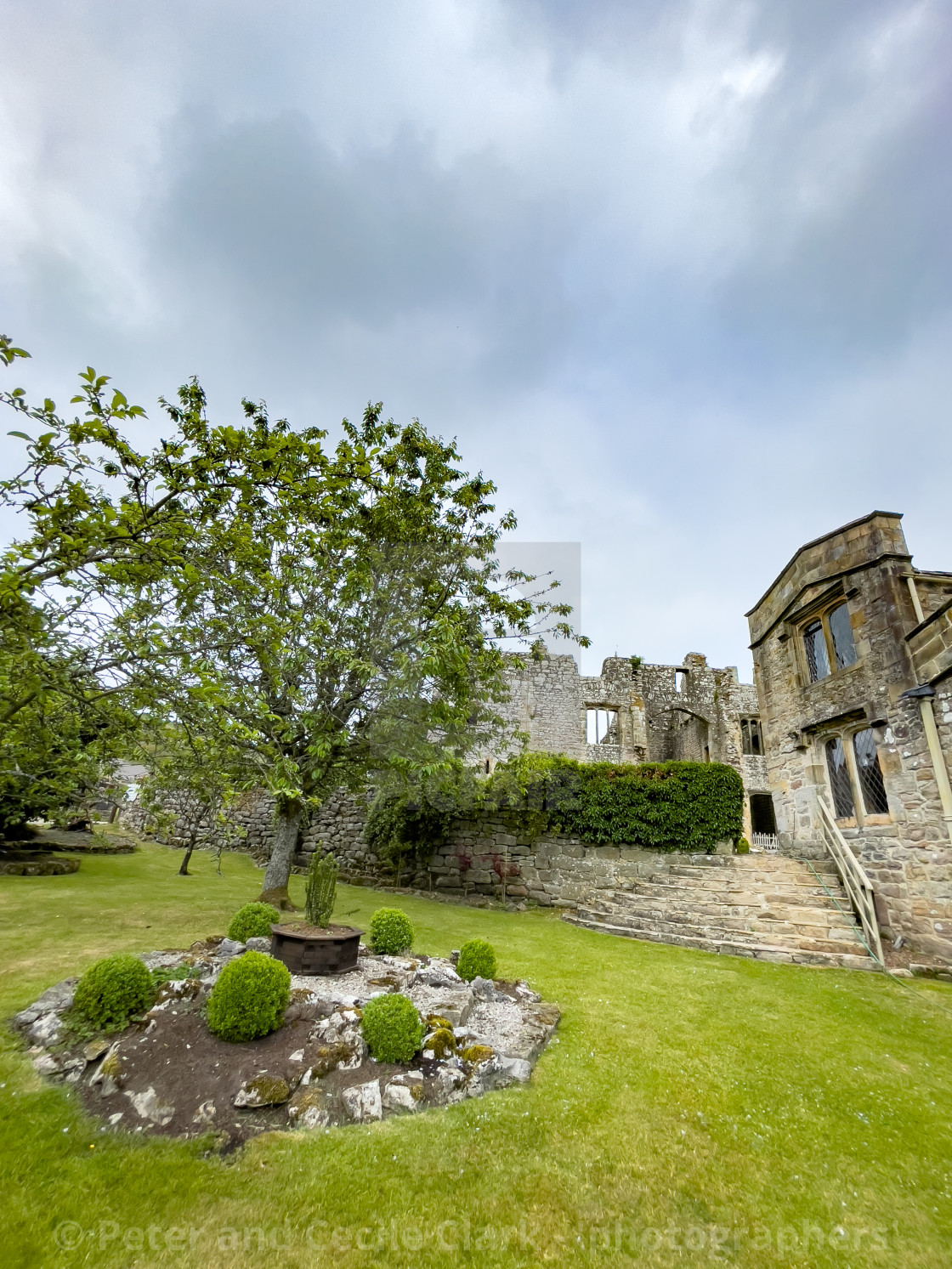 "Barden Tower, Chapel and Priest House." stock image