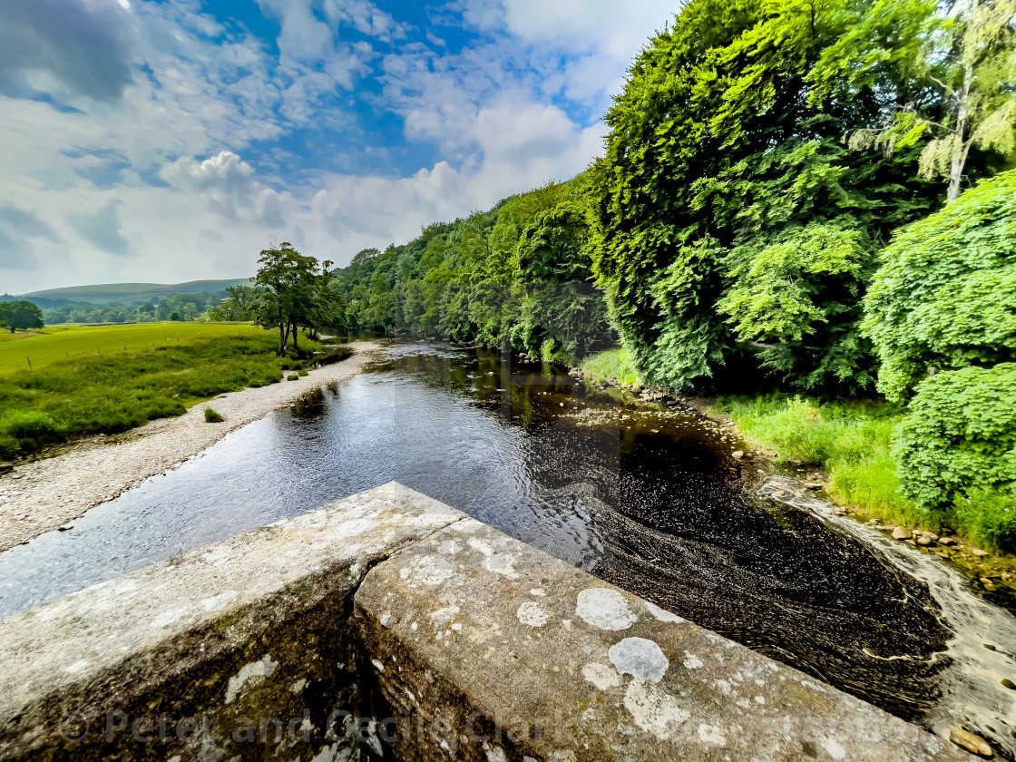 "Barden Bridge over the River Wharfe" by Peter and Cecile Clark - 'photographers' - $15.24 "Barden Bridge over the River Wharfe" stock image