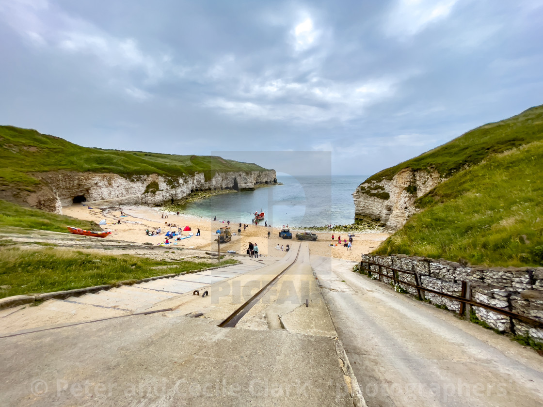 "North Landing, Flamborough." stock image