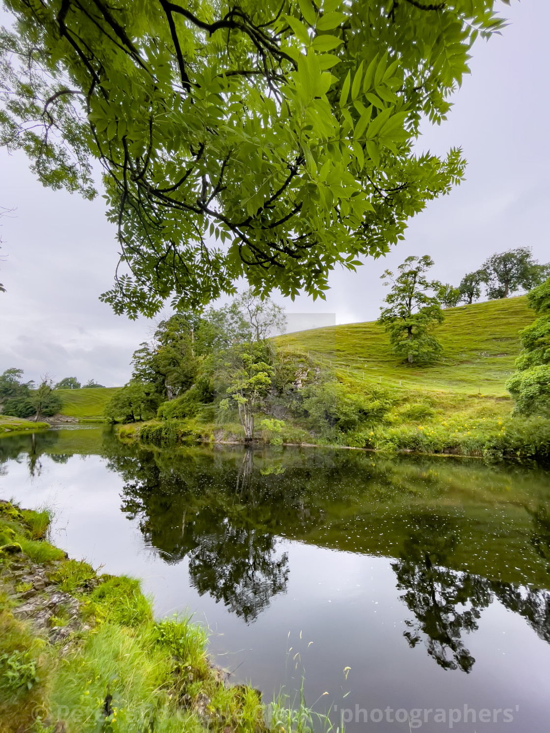 "River Wharfe, Burnsall" stock image