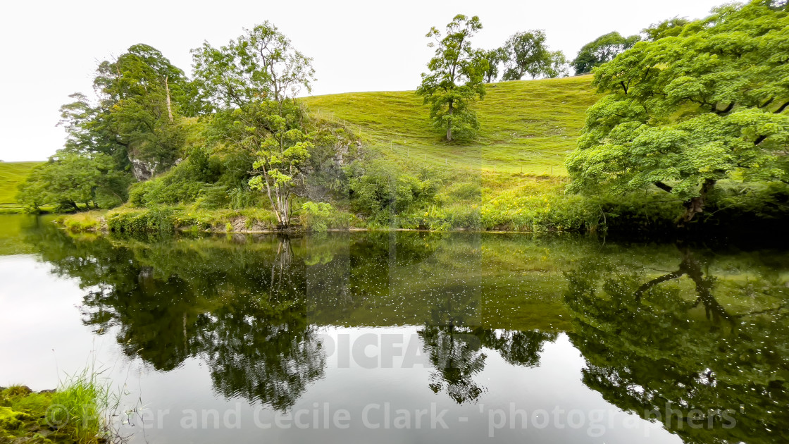 "River Wharfe, Burnsall" stock image