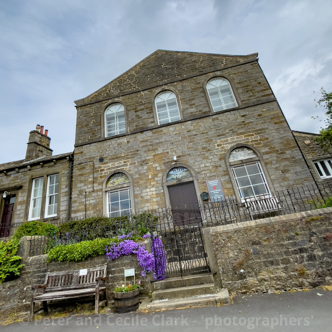 "Grassington Methodist Church, Yorkshire Dales." stock image