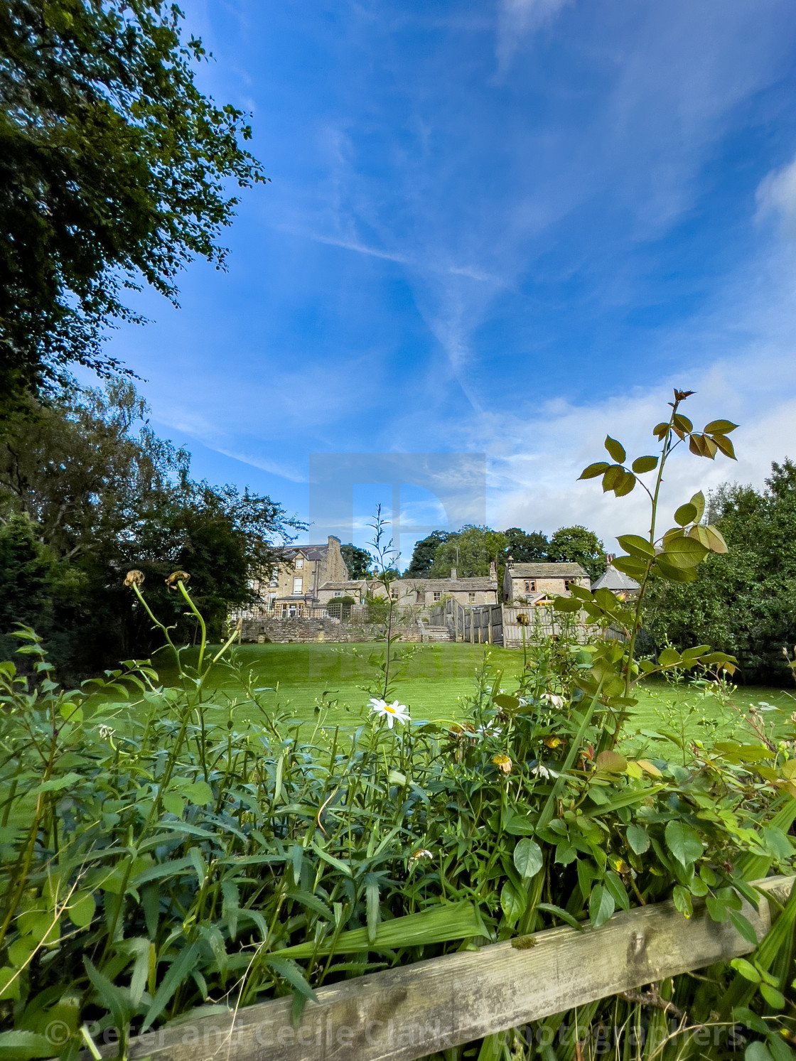 "Burnsall, Cottages." stock image