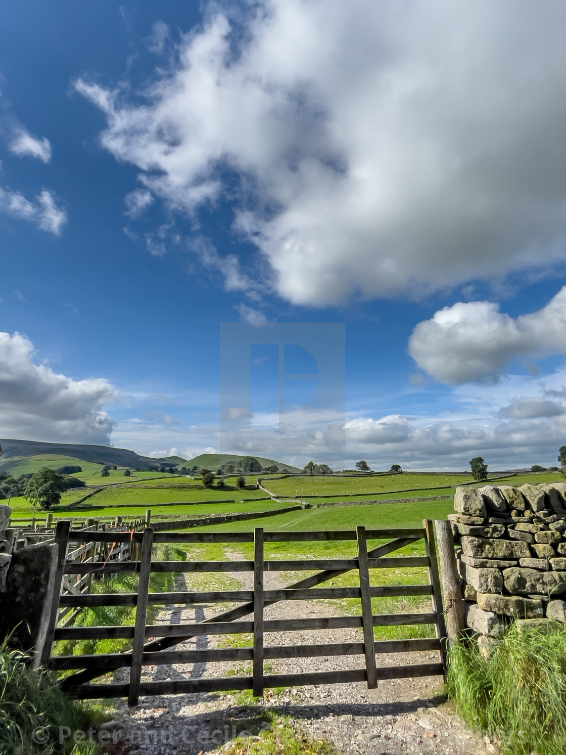 "Hebden, footpath to Grassington" stock image