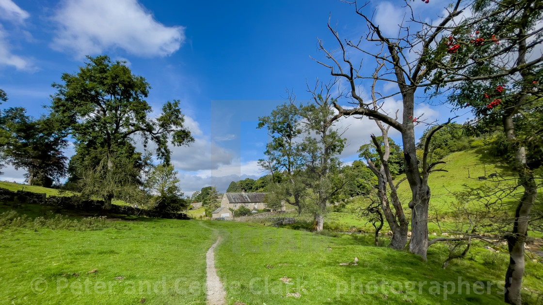 "Hebden Footpath, Low Green." stock image