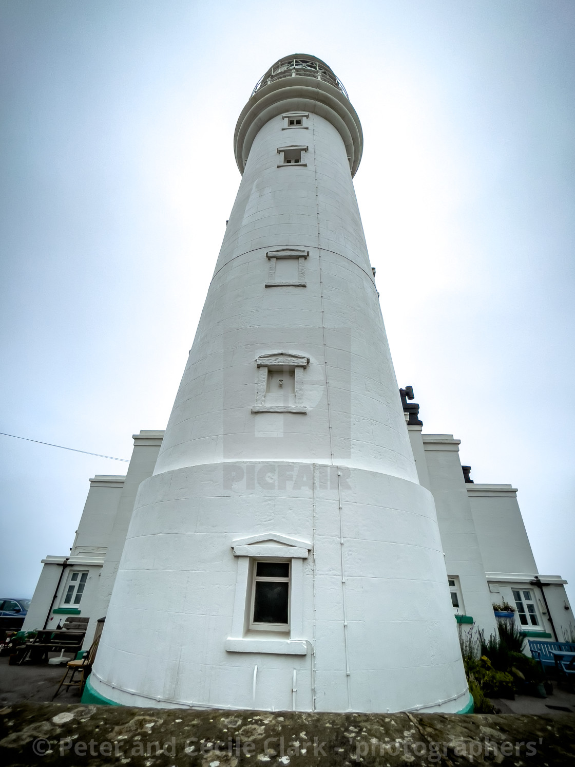 "Flamborough Head Lighthouse." by Peter and Cecile Clark - 'photographers' - $25.25 "Flamborough Head Lighthouse." stock image