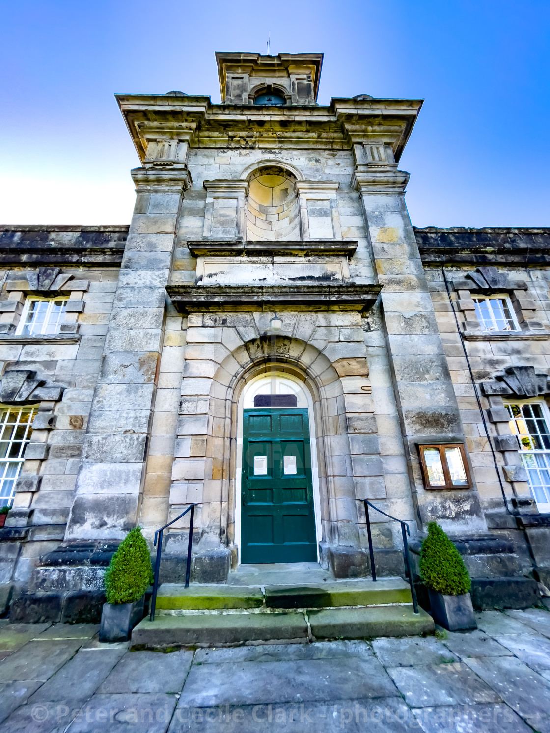 "Linton in Craven, Fountaine Hospital, a Grade II listed Palladian style almshouse." stock image