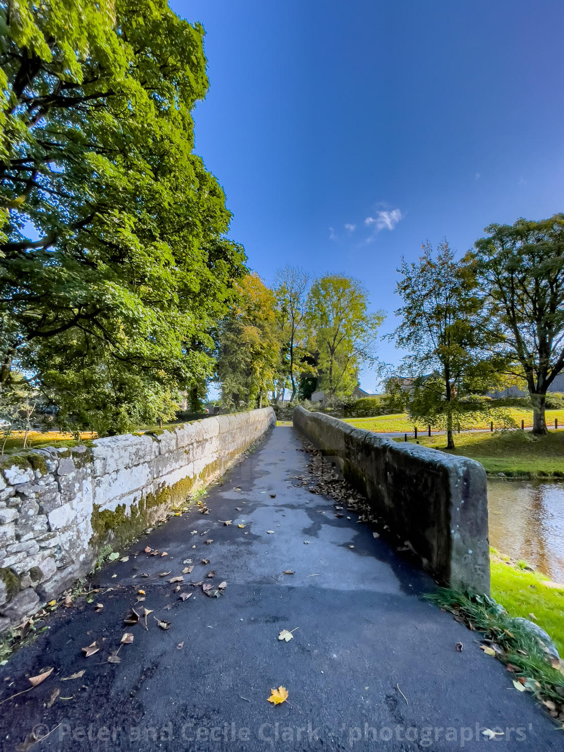 "Packhorse Bridge, Linton in Craven" stock image