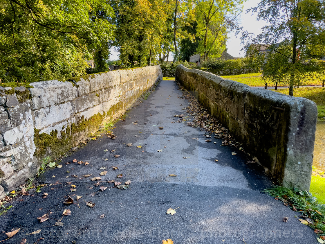 "Packhorse Bridge, Linton in Craven" stock image