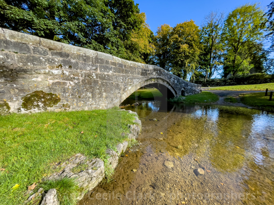 "Packhorse Bridge, Linton in Craven" stock image