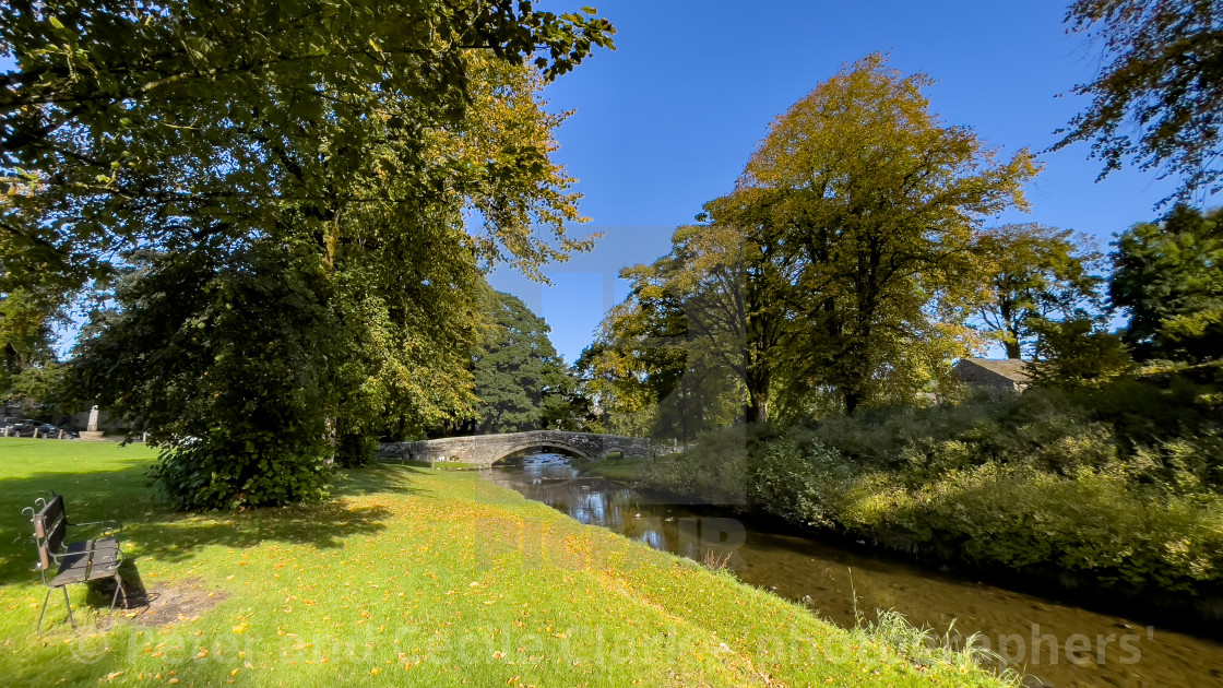 "Packhorse Bridge, Linton in Craven" stock image