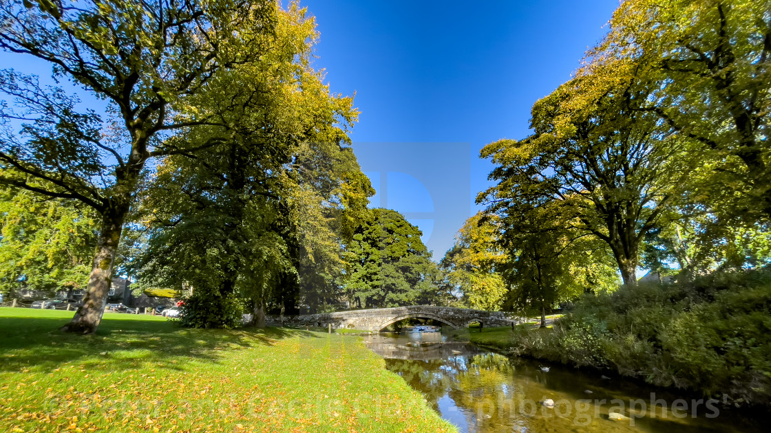 "Packhorse Bridge, Linton in Craven" stock image