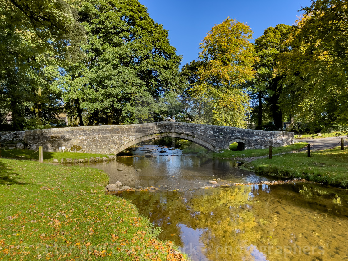 "Packhorse Bridge, Linton in Craven" stock image