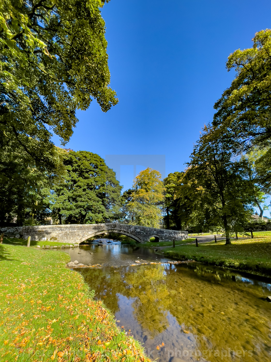 "Packhorse Bridge, Linton in Craven" stock image