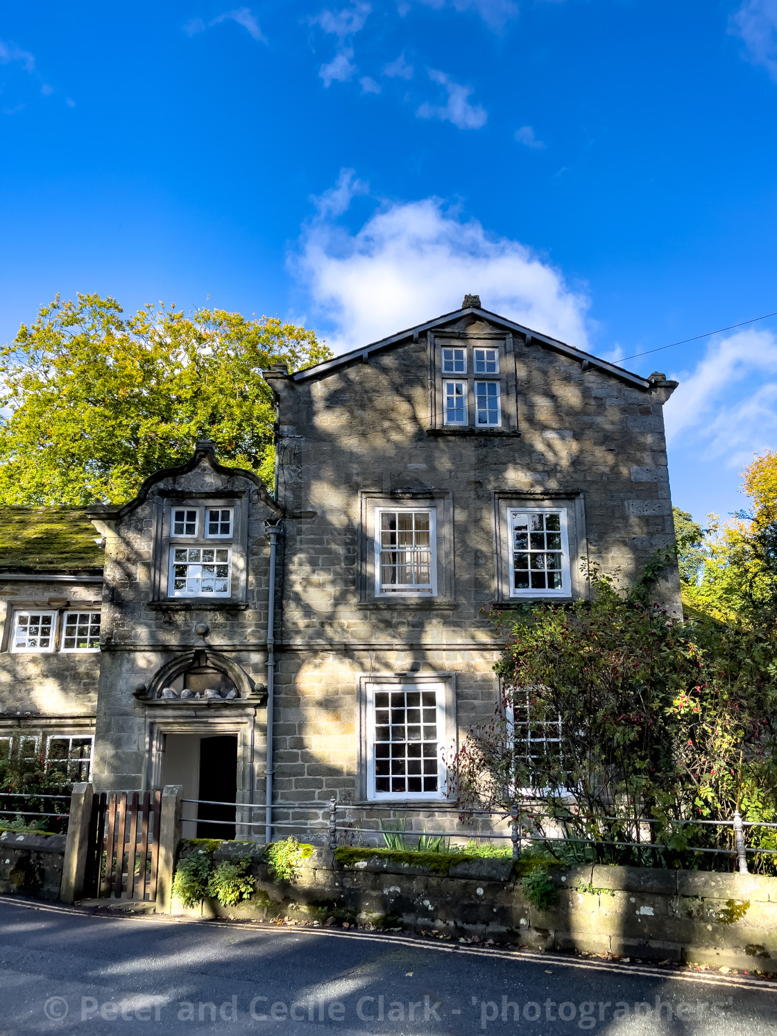 "Linton Hall, Linton in Craven. Yorkshire" stock image