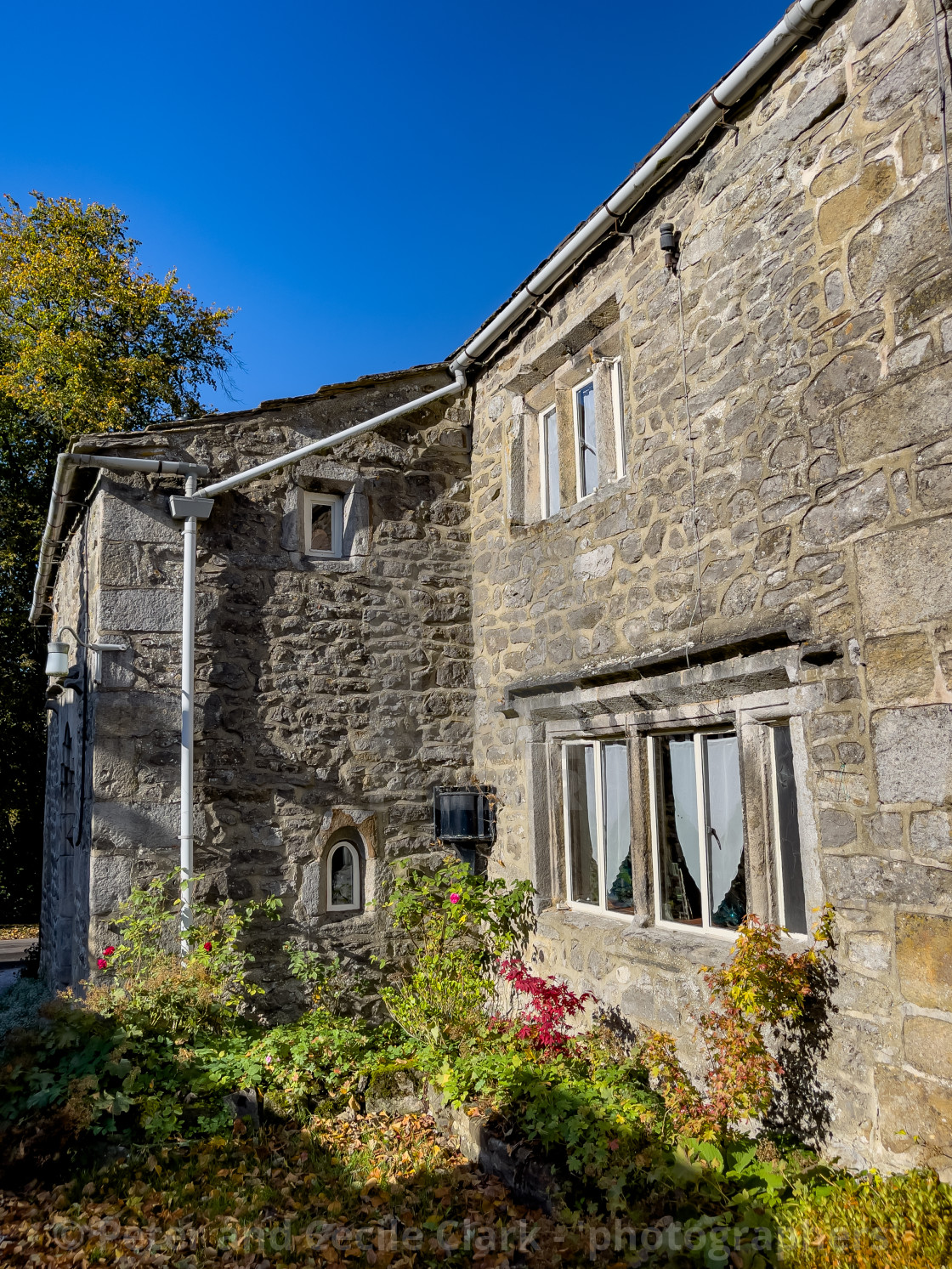 "Yorkshire Dales Cottages. Linton in Craven." stock image