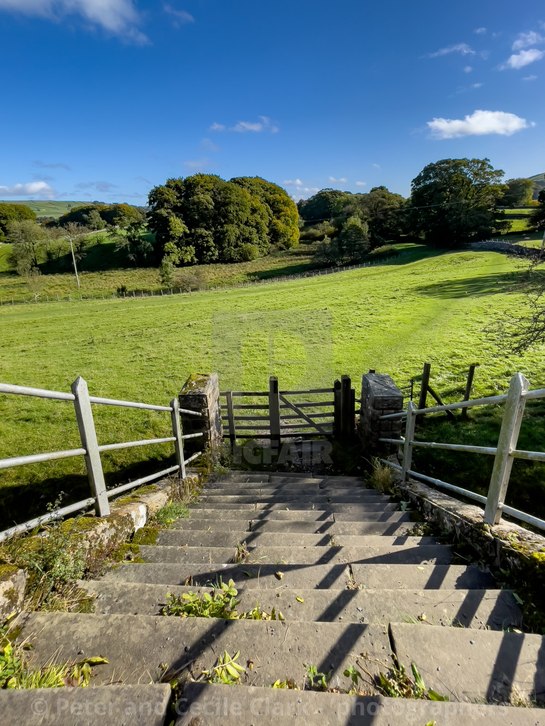 "Yorkshire Dales Railway, Disused, Bridge no. 37" stock image