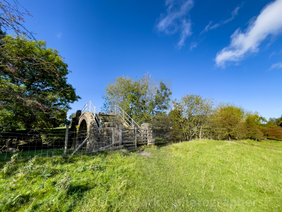 "Yorkshire Dales Railway, Disused, Bridge no. 37" stock image