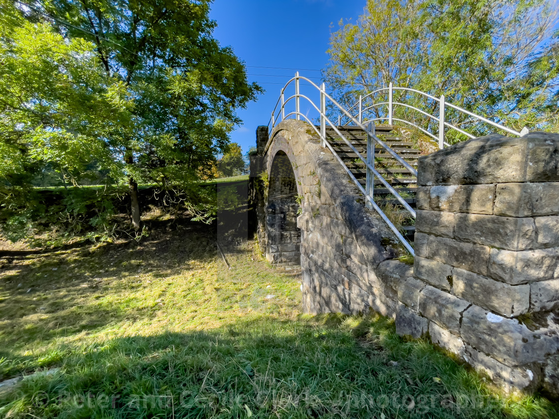 "Yorkshire Dales Railway, Disused, Bridge no. 37" stock image