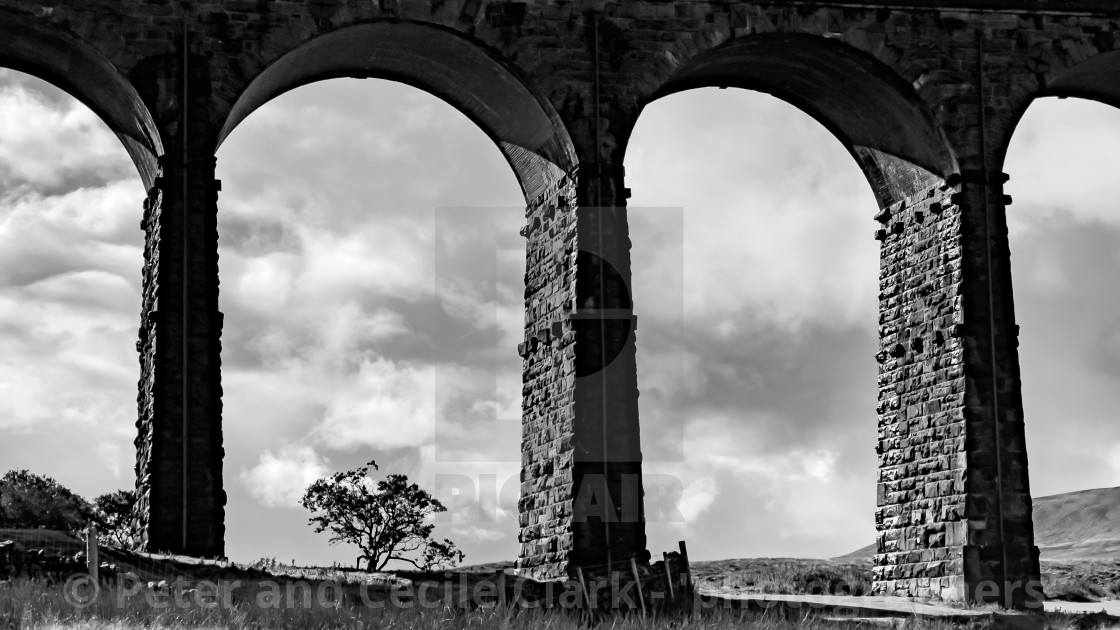 "Ribblehead Viaduct Arches." stock image