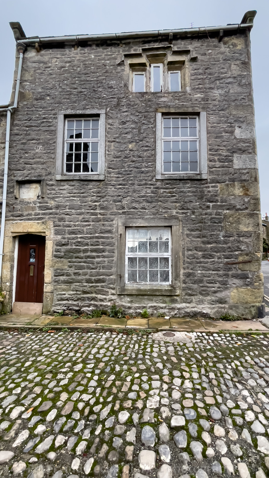 "Grassington, Stone Built Cottage." stock image