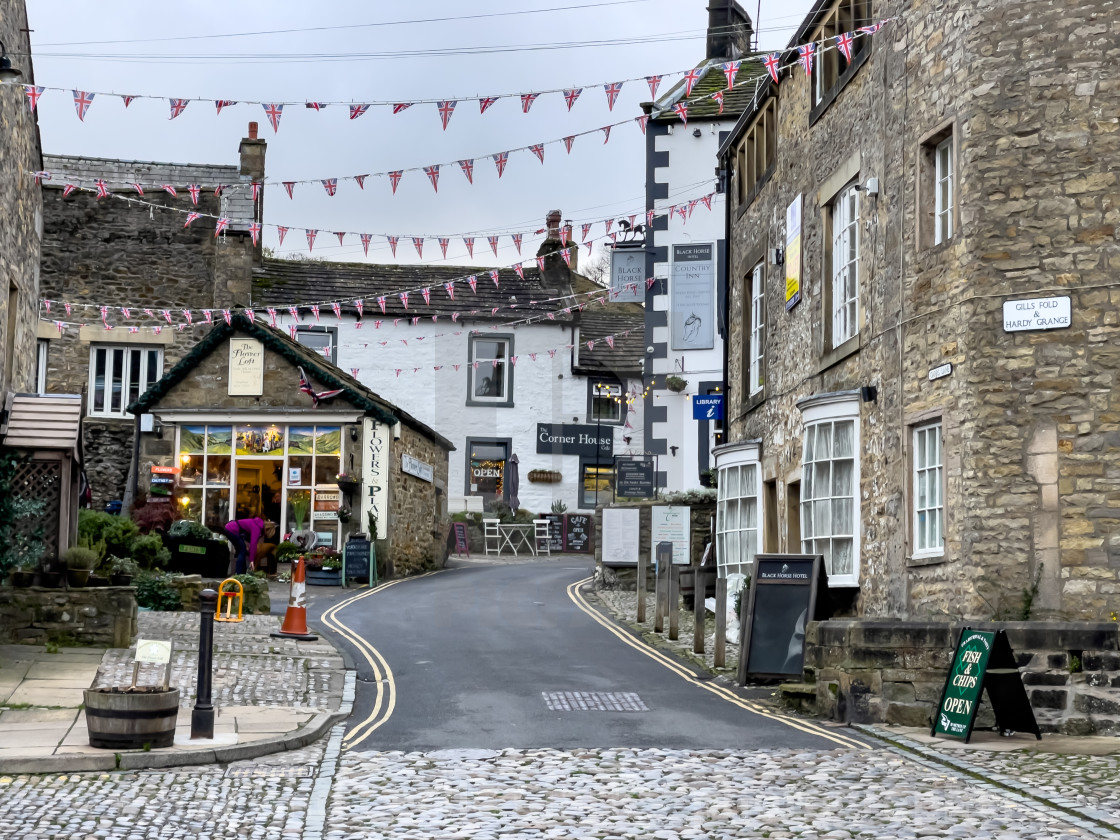 "Grassington, Garrs Lane." stock image