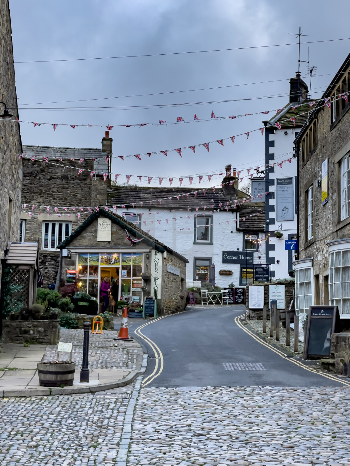 "Grassington, Garrs Lane." stock image