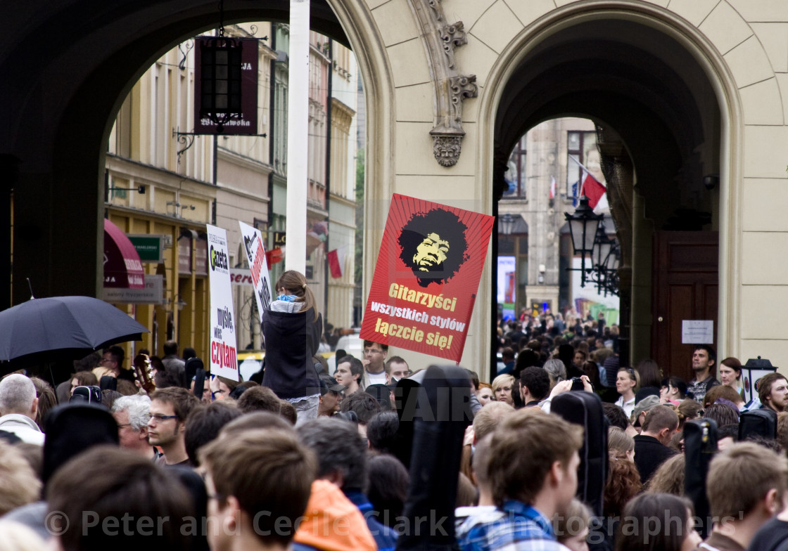 "Thanks Jimi Festival, Wroclaw." stock image