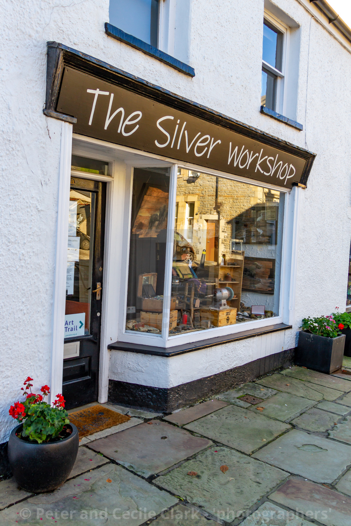 "Sedbergh Shop, The Silver Workshop." stock image