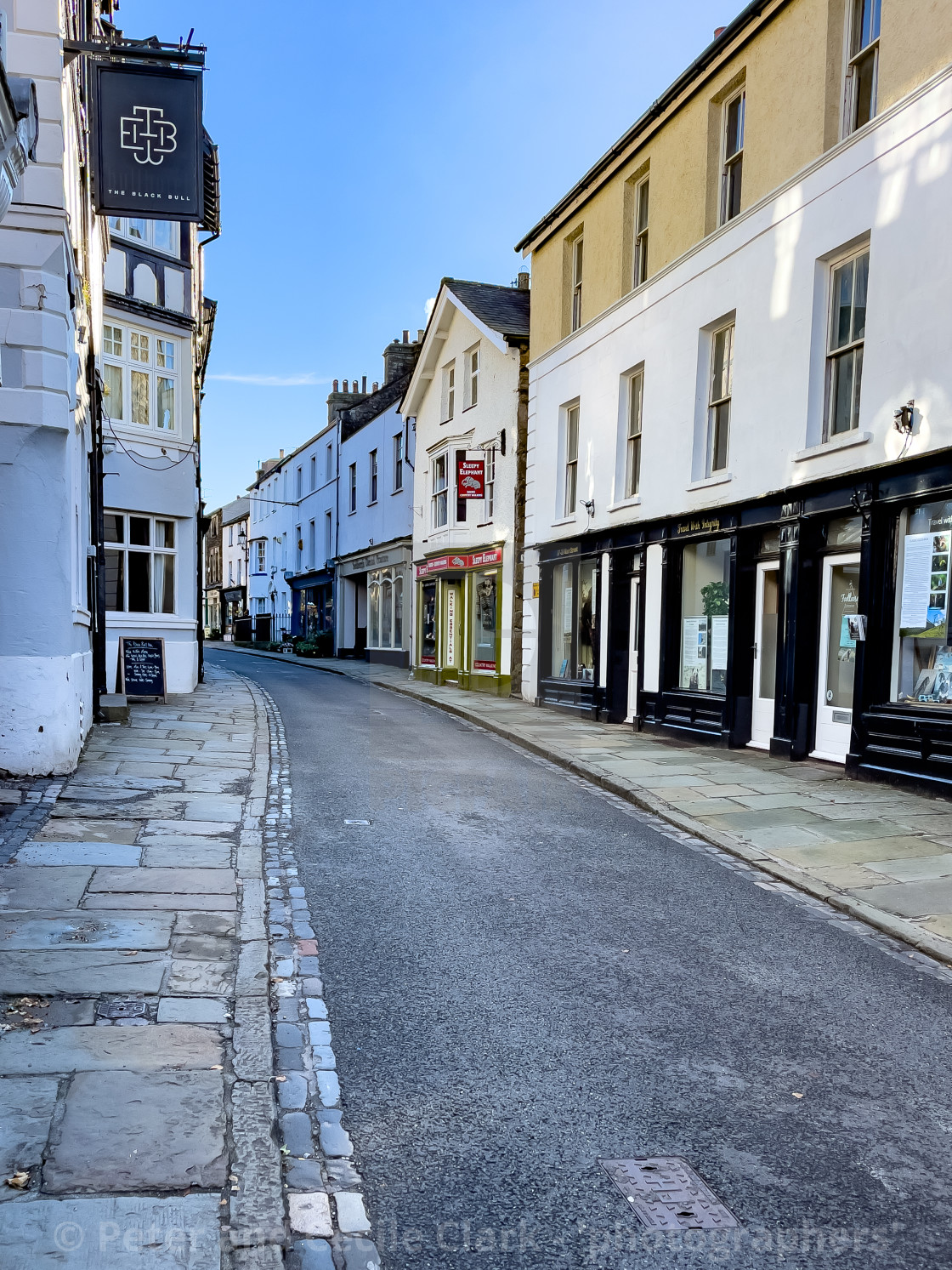 "Main Street, Sedbergh." stock image