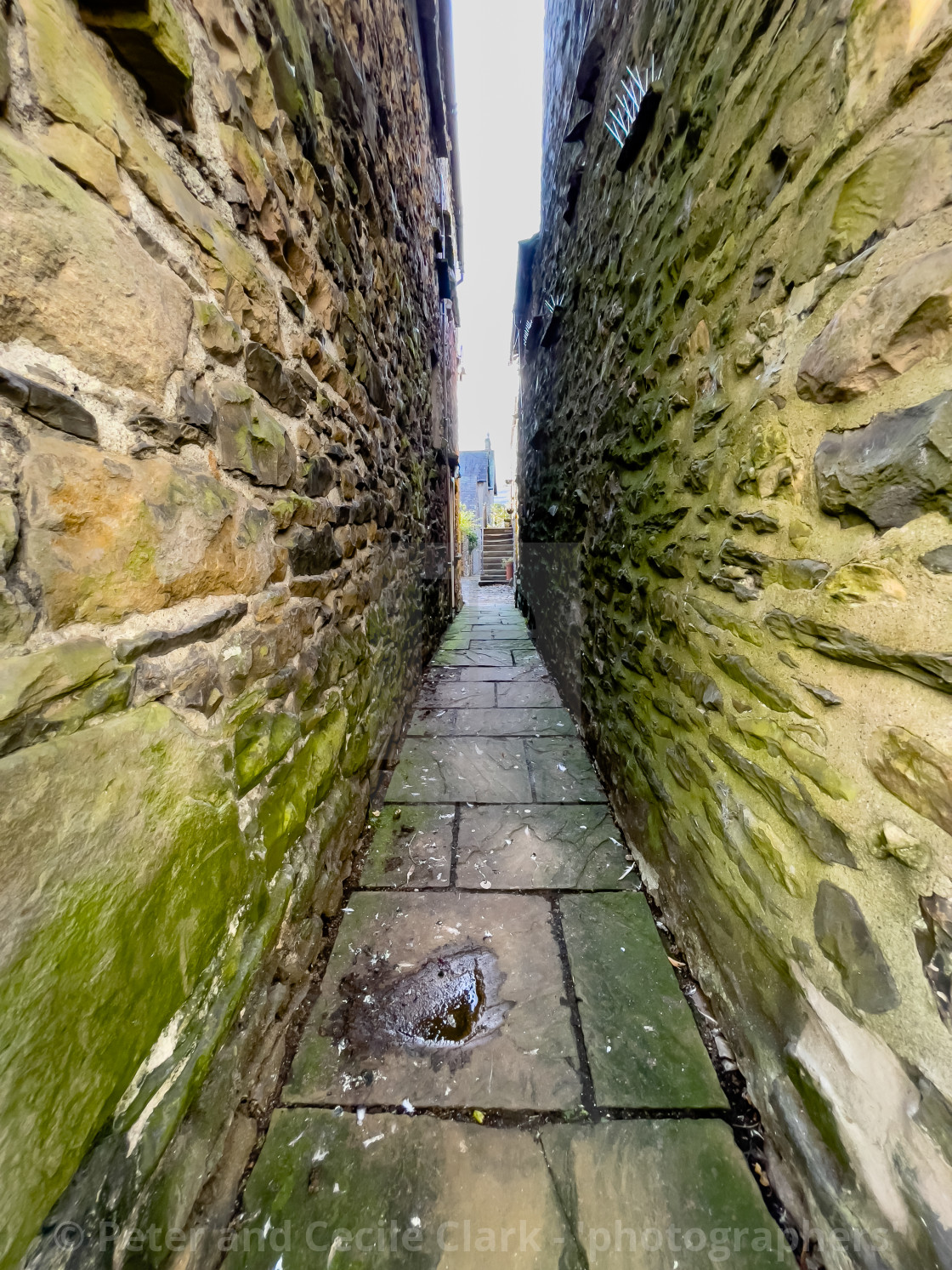 "Sedbergh, narrow alley." stock image