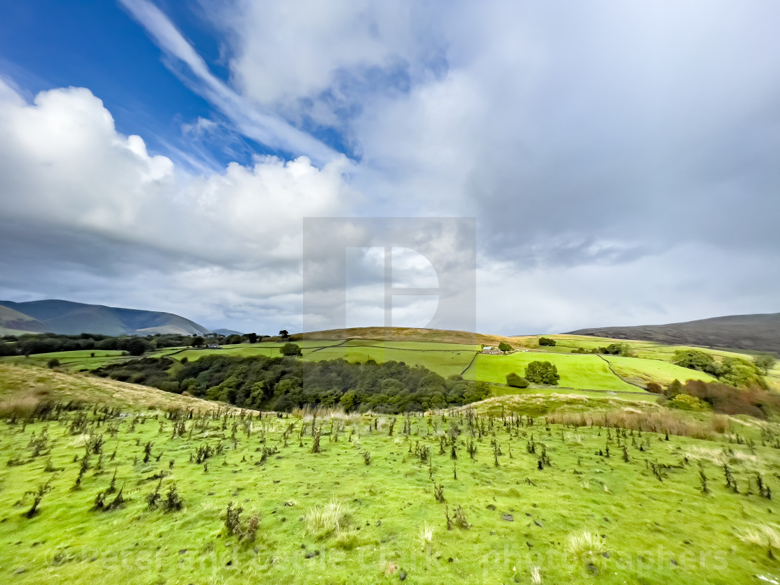 "Sedbergh Countryside and Fells, Cumbria." stock image