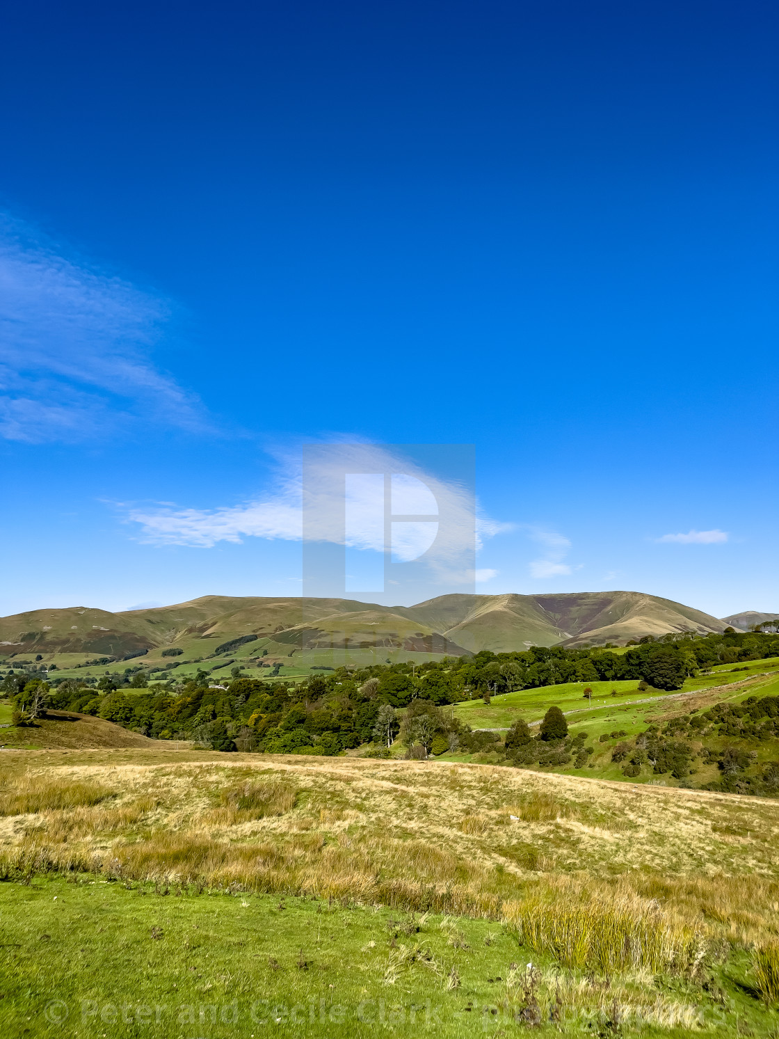 "Sedbergh Countryside and Fells, Cumbria." stock image