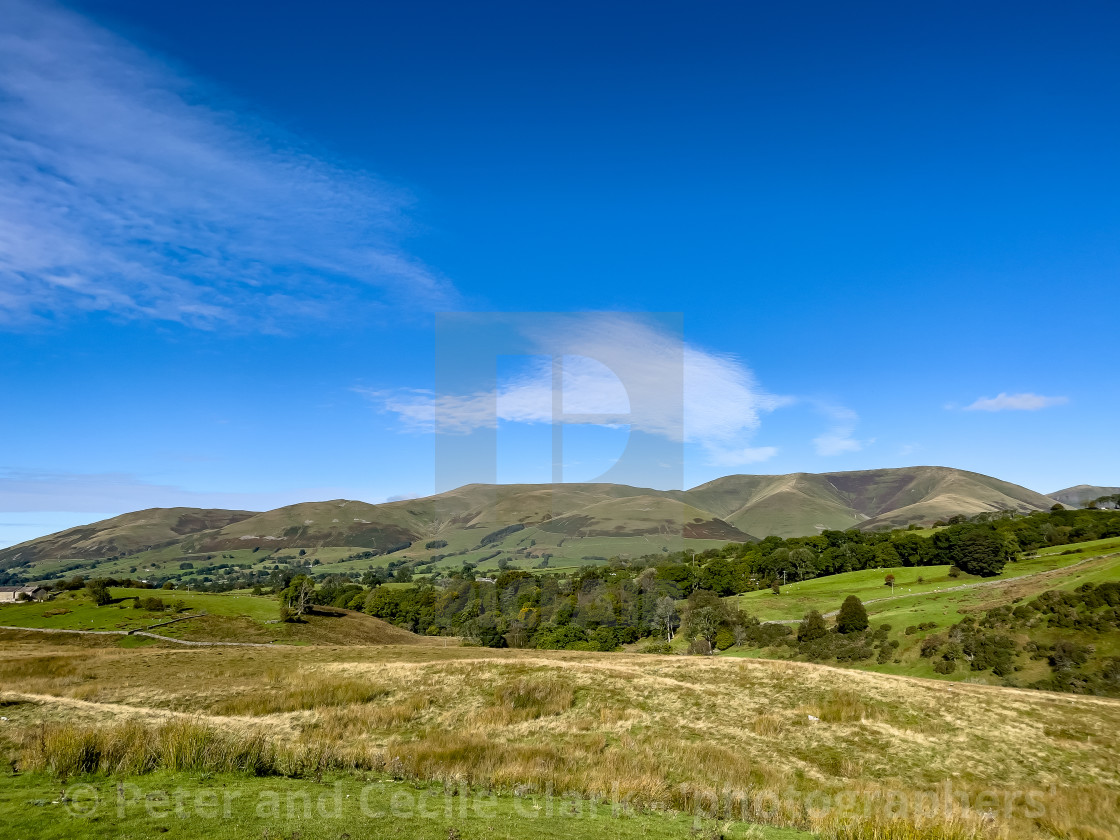 "Sedbergh Countryside and Fells, Cumbria." stock image